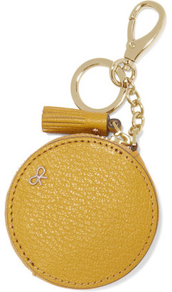 Anya Hindmarch Love Is Textured-Leather Keychain