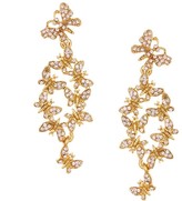 Thumbnail for your product : Oscar de la Renta 24kt gold-plated Butterfly Cluster earrings