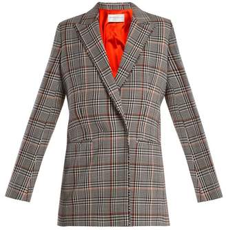 Amanda Wakeley Prince of Wales-check stretch-wool jacket