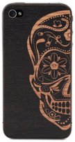 Thumbnail for your product : Lazerwood Sugarskull Black iPhone 4/4S Cover