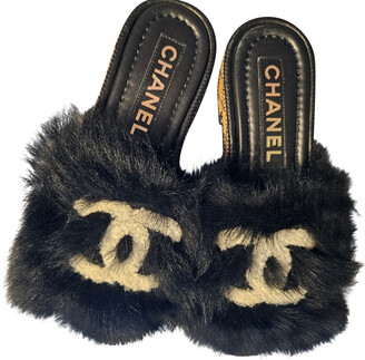 Chanel Women's Black Mules & Clogs