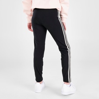 adidas Girls' 3-Stripes Gleam Trefoil Logo Leggings