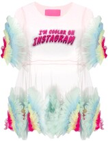 Thumbnail for your product : Viktor & Rolf I'm Cooler On Instagram tulle blouse