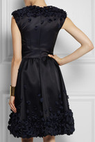 Thumbnail for your product : Temperley London Flora ruffle-appliquéd satin dress
