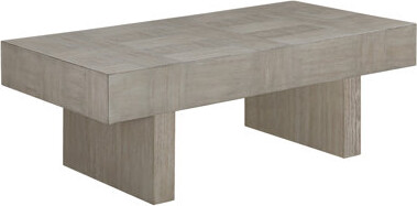 Brayden Studio Elegant Brown Gray Rectangular Coffee Table - Wood Construction For Living Room Table Structure