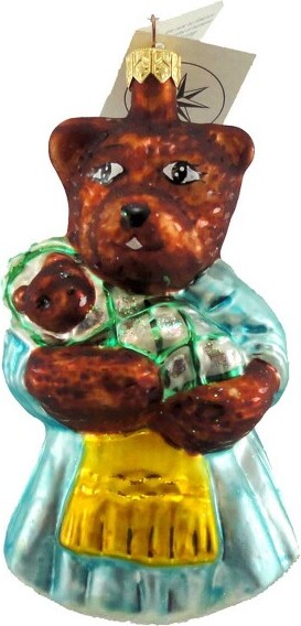 Christopher Radko ChristopherRadko5.0InchBearBundleChristmasTreeOrnament,OrnamentTeddyBabyMom(1PC)