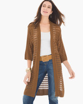 Thumbnail for your product : Chico's Textured Mesh Cardigan