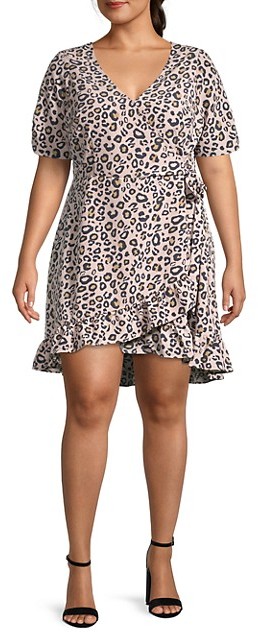 sanctuary leopard wrap dress