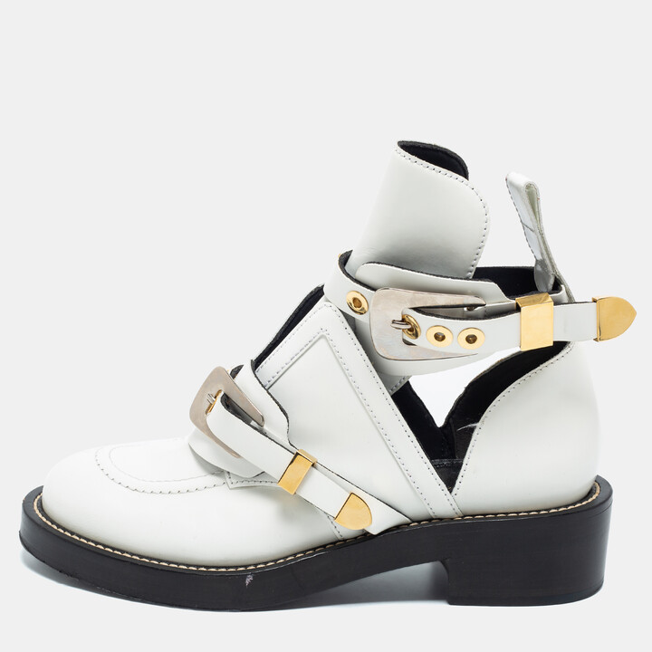 Balenciaga Women's White Boots | ShopStyle