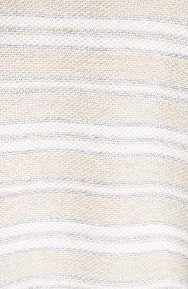 Lafayette 148 New York Linen & Silk Blend Stripe Sweater