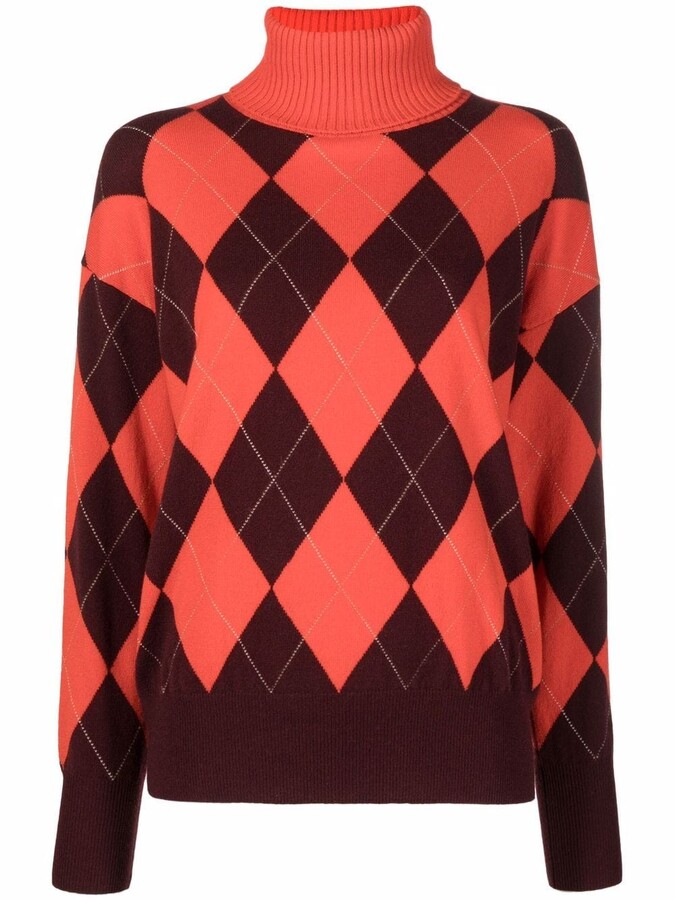 Red Argyle Sweater | Shop The Largest Collection | ShopStyle