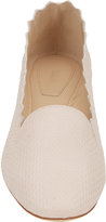 Thumbnail for your product : Chloé Snakeskin Scalloped Flats
