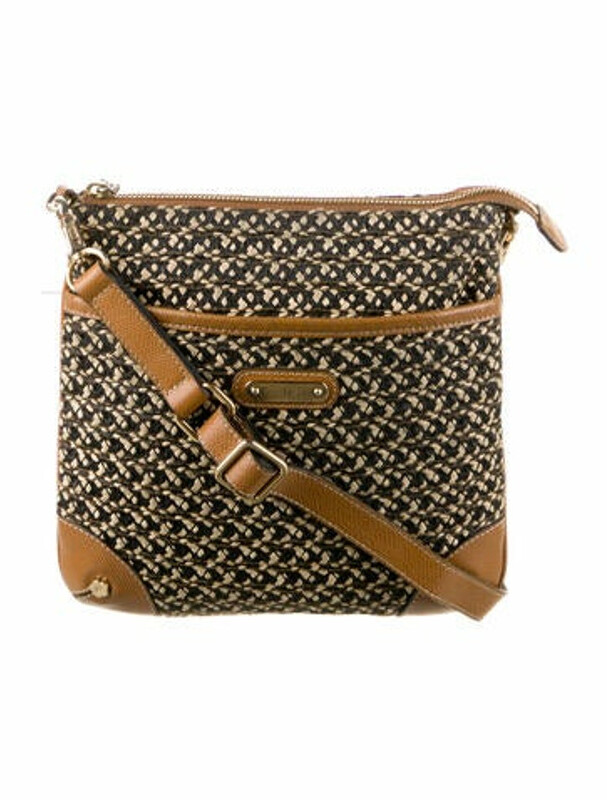 Eric Javits LeatherTrimmed Crossbody Bag ShopStyle