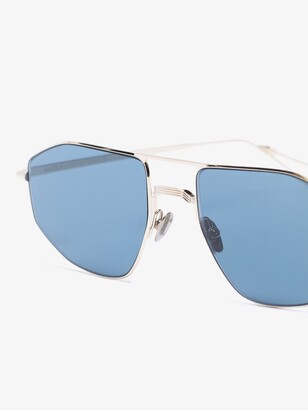 AHLEM Silver Tone Quai D'Orsay Aviator-Style Sunglasses