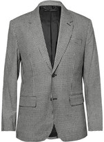 Thumbnail for your product : Marc by Marc Jacobs Black and White Checked Silk and Wool-Blend Suit Jacket