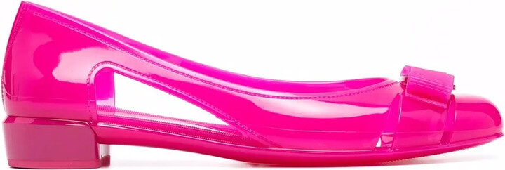 Ferragamo Vara Jelly ballerina shoes ShopStyle Flats