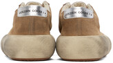 Thumbnail for your product : Golden Goose Brown Shearling Space Star Sneakers