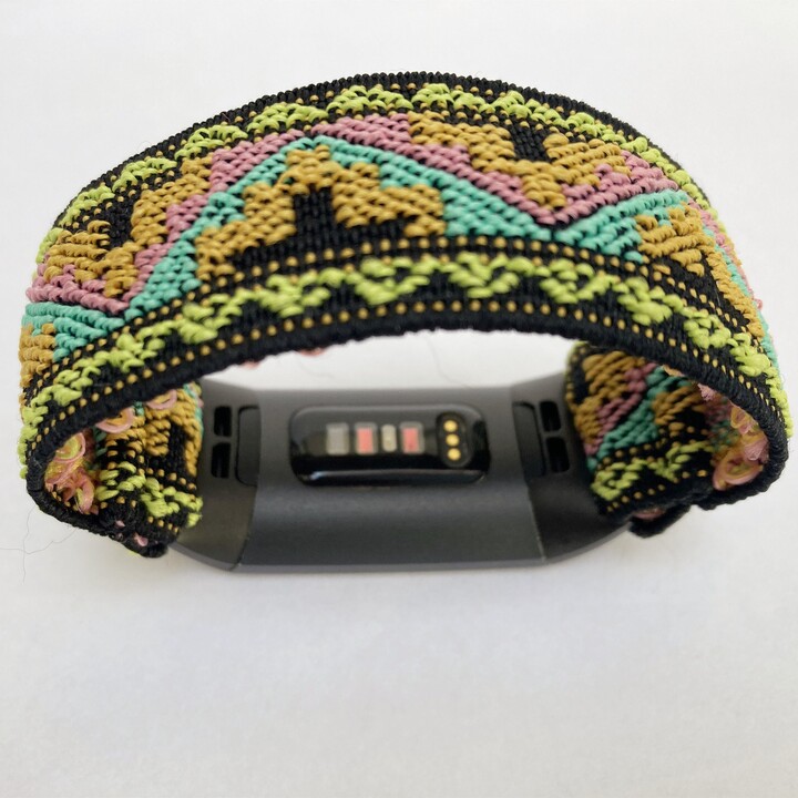 Elastic Fitbit Charge 6/5 4 /3 2 Watch Bands Handmade Customized Boho Hippie New Style New Pattern