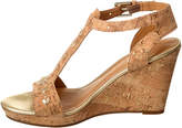 Thumbnail for your product : Jack Rogers Willa Leather & Cork Wedge Sandal