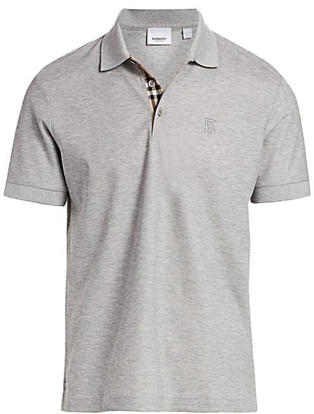 burberry grey polo shirt