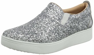 fitflop silver trainers
