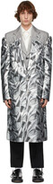 Thumbnail for your product : Comme des Garçons Homme Plus Silver Layered Inkjet Print Coat