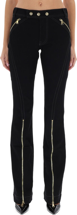Versace Jeans Couture Pants With Zipper Detail