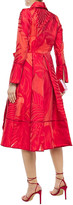 Thumbnail for your product : F.R.S For Restless Sleepers Enipeo Fil Coupe Chiffon Midi Wrap Dress