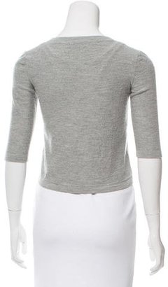 Narciso Rodriguez Scoop Neck Knit Cardigan