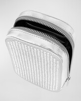 Thumbnail for your product : Rebecca Minkoff Crystal Studded Metallic Phone Crossbody Bag