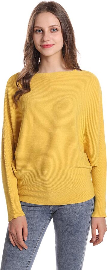 yellow pullover sweater