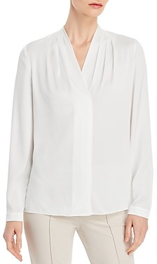 ivory satin blouse