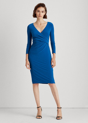 Ralph Lauren Wrap-Front Jersey Dress ...