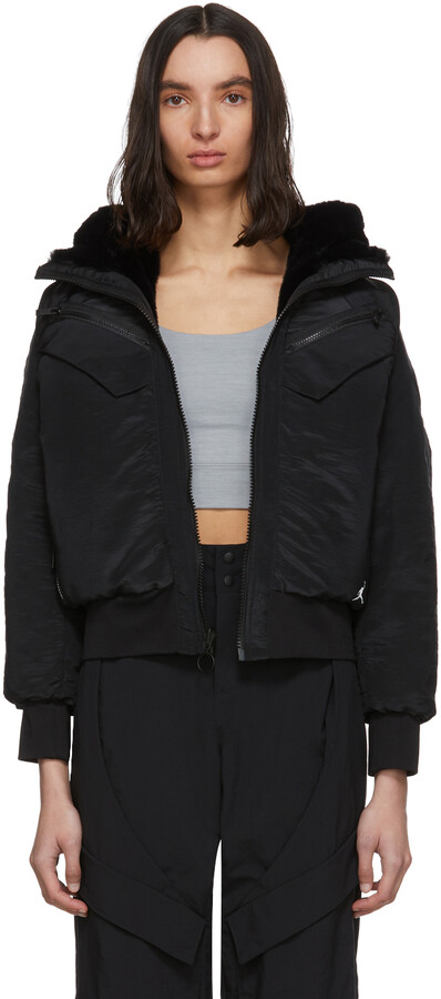 Nike Jordan Reversible Black Hooded Jacket - ShopStyle Down & Puffer Coats
