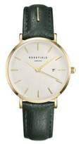 Thumbnail for your product : Rosefield September Issue Goldtone Stainless Steel Green Leather Strap Watch
