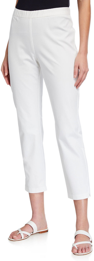 eileen fisher organic cotton slim pant