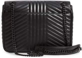 Prada Diagramme Quilted Leather Flap Crossbody Bag