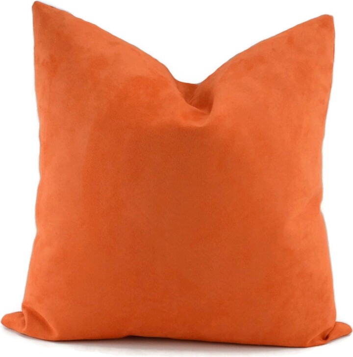 Melon Orange Throw Pillow Cover, Multiple