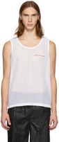 Thumbnail for your product : Alexander Wang White Mesh Chynatown Tank Top