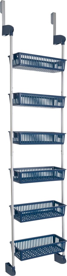 Smart Design 6-Tier Over-the-Door Hanging Pantry Organizer with Full Baskets