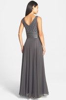 Thumbnail for your product : J Kara Embellished Woven Gown & Jacket
