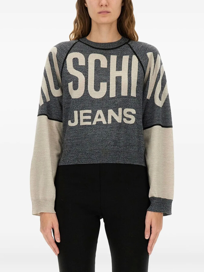 Moschino Logo Colour Block Top