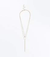 Thumbnail for your product : New Look Gold Layered Bar Pendant Necklace