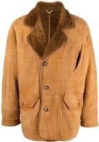 Thumbnail for your product : A.N.G.E.L.O. Vintage Cult 1980s Shearling-Lined Leather Jacket