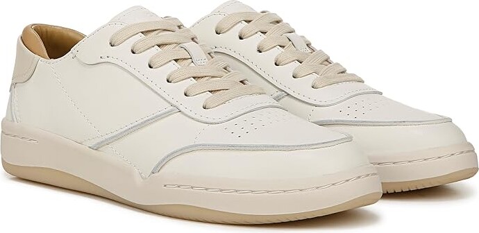 Vince Westside Lace-Up Fashion Sneakers Women's Shoes Milk White Leather : 8.5 M