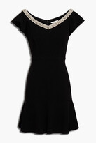 Thumbnail for your product : Rachel Zoe Fluted embellished crepe mini dress