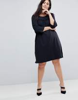 Thumbnail for your product : Junarose 3/4 Length Sleeved Top With Frill Front Detail