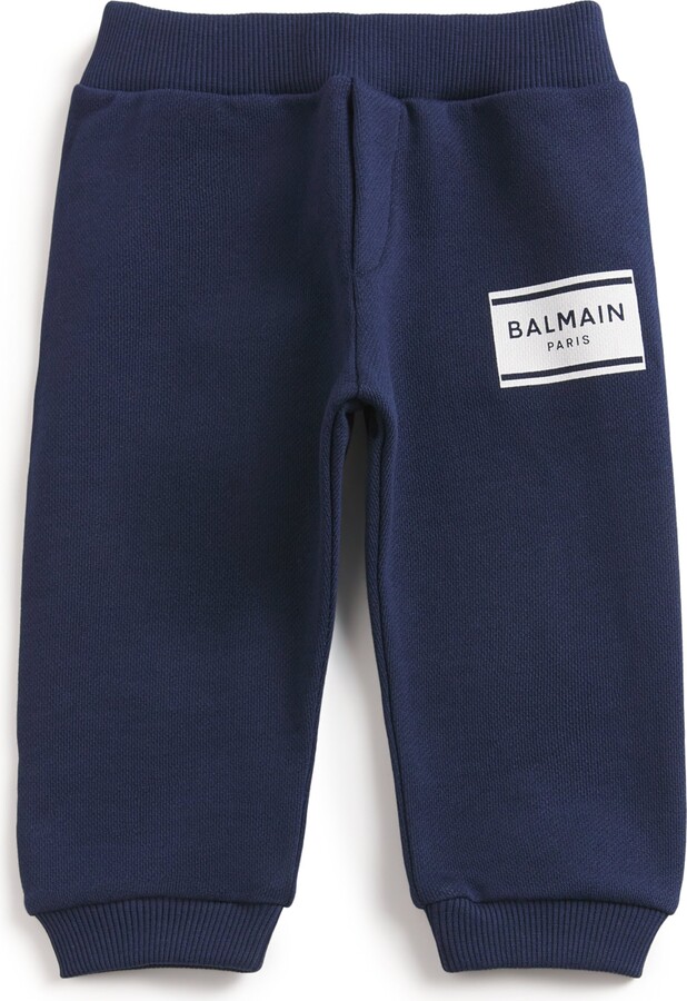 Balmain Kids Cotton Logo Sweatpants