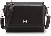 Thumbnail for your product : Halston Structured Mini Leather Crossbody Bag, Black