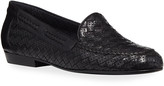 Thumbnail for your product : Sesto Meucci Nellie Woven Perforated Leather Loafer